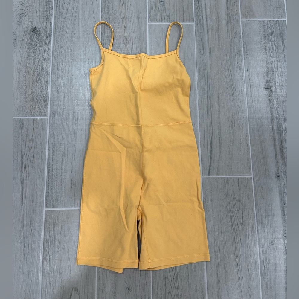 aritzia wilfred orange one piece